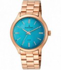 Reloj Mujer Oro Rosa con Esfera azul RADIANT New Cover - RA330212