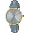 Reloj Mujer Dorado Correa Piel Azul RADIANT - RA429603