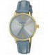 Reloj Mujer Dorado Correa Piel Azul RADIANT - RA429603