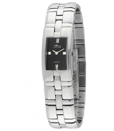 Reloj Brazalete para Mujer Con esfera rectangular negra Bliss LOTUS - 9773/1