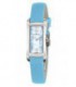 Reloj Mujer Rectangular Esfera Azul Correa Piel Azul Swiss Made CANDINO - C4356/6