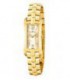 Reloj Mujer Rectangular Esfera Champán Brazalete Dorado Swiss Made CANDINO - C4359/5