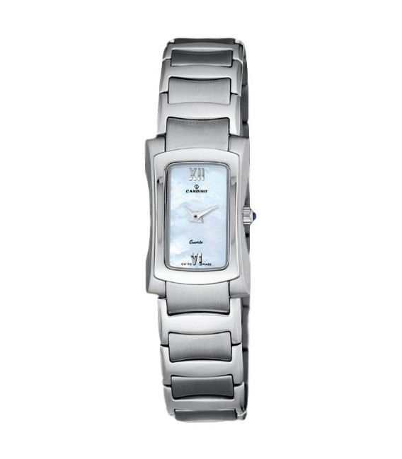 Reloj Mujer Acero Esfera Rectangular Azul Swiss Made CANDINO - C4124/2