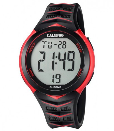 Reloj digital para niña o mujer Calypso blanco correa de caucho K5571/1