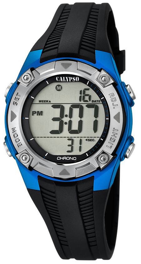 Reloj niño Calypso digital goma azul oscuro K5740-4