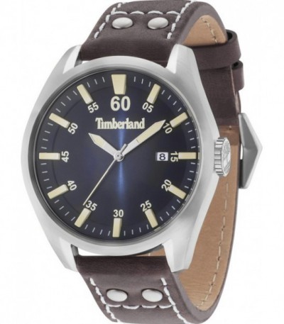 Reloj Hombre Correa Piel Marrón Esfera Azul Bellingham Brown TIMBERLAND - 15025JS-03