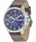 Reloj Hombre Crono Correa Piel Marrón Esfera Azul Brenton Brown TIMBERLAND - 15026JS-03