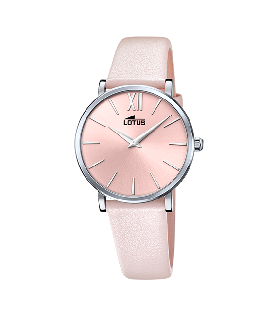 Reloj Señora Acero Esfera Rosa y 2 Correas LOTUS - 18731/2