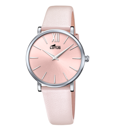 Reloj Señora Acero Esfera Rosa y 2 Correas LOTUS - 18731/2