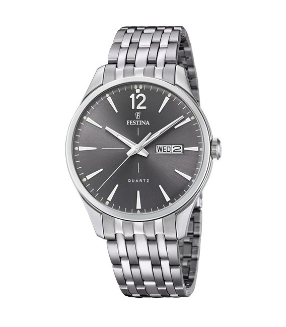 Reloj Retro Hombre Esfera Gris FESTINA - F20204/2