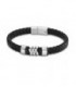 Pulsera Cuero Negro y Acero Hombre LOTUS STYLE - LS2104-2/1