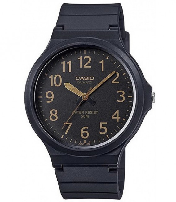 Reloj Hombre Grande Analógico Negro Dorado CASIO - MW-240-1B2VDF