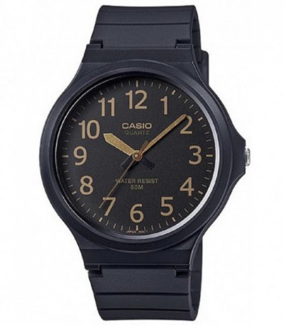 Reloj Hombre Grande Analógico Negro Dorado CASIO - MW-240-1B2VDF