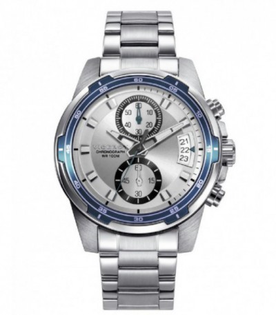 Reloj Hombre Crono Acero Esfera Plateada VICEROY - 401239-07