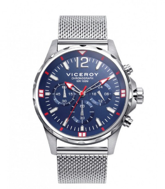 Reloj Hombre Heat Acero Crono Esfera Azul VICEROY - 401247-35