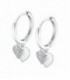 Pendientes Aro Corazones LOTUS SILVER - LP3274-4/1