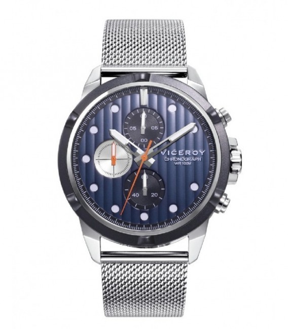 Reloj Hombre Acero Switch Esfera Azul y Negro VICEROY - 471329-37