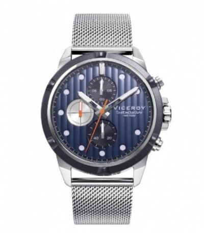 Reloj Hombre Acero Switch Esfera Azul y Negro VICEROY - 471329-37