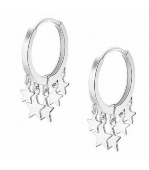 Pendientes Aro Estrellas LOTUS SILVER - LP3211-4/1