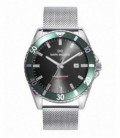 Reloj Acero Diver Sumergible Verde y Negro Mission MARK MADDOX - HM0139-57