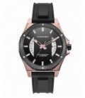 Reloj Hombre Magnum Acero Rosé Caucho Negro Esfera Negra VICEROY - 46821-57