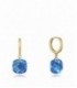 PENDIENTES PLATA LEY DORADO PIEDRA AZUL VICEROY FASHION - 13102E100-53