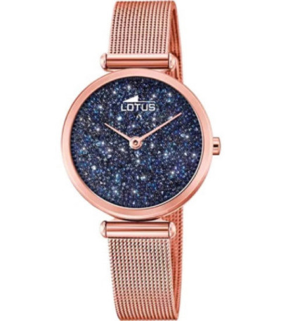 Reloj Señora Oro Rosa Esfera Azul Bliss SWAROVSKI LOTUS - 18566/2