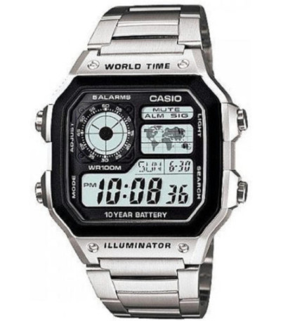 Reloj Hora Mundial Digital Collection Timeless Armys Men CASIO - AE-1200WHD-1AVEF