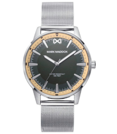 Reloj Hombre Acero Esfera Verde Milanesa MARK MADDOX - HM0141-67