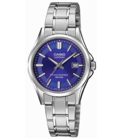 Reloj Mujer de Acero con Cristal Zafiro Esfera Azul CASIO - LTS-100D-2A2VEF