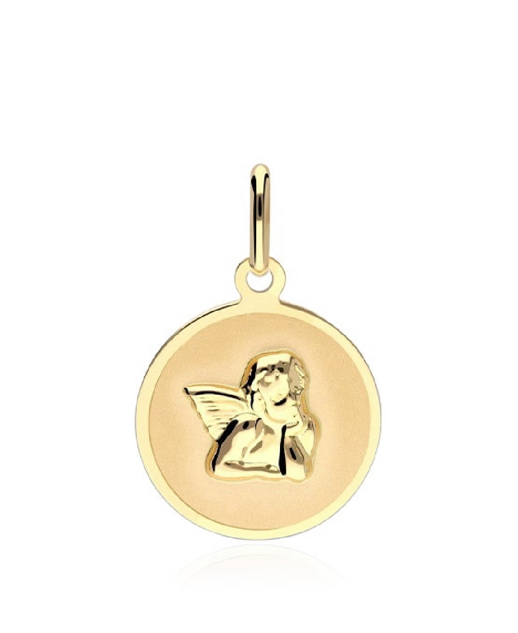 Medalla Ángel de la Guarda en Oro Amarillo de 18k - 6111 - Torres