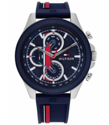 RELOJ HOMBRE AZUL CORREA CAUCHO TOMMY HILFIGER - 1791859 - Torres Joyería