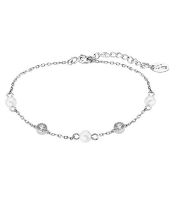 Pulsera Perlas y Plata con Circonitas LOTUS SILVER - LP3411-2/1