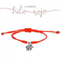 Pulsera Nudos Hilo Rojo Elefante Plata 925 - 9116292