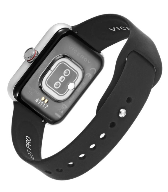 Smartwatch Aluminio Mujer Correa Caucho negra VICEROY SMARTPRO - 41117-00