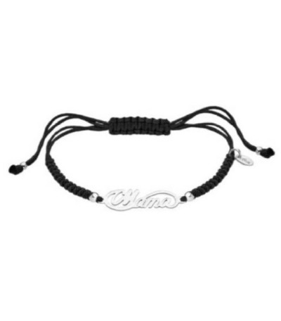 Pulsera Mama Infinito Macramé LOTUS SILVER - LP3402-2/2