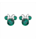 Pendientes Silueta Minnie Cristal Verde DISNEY - AG0022P