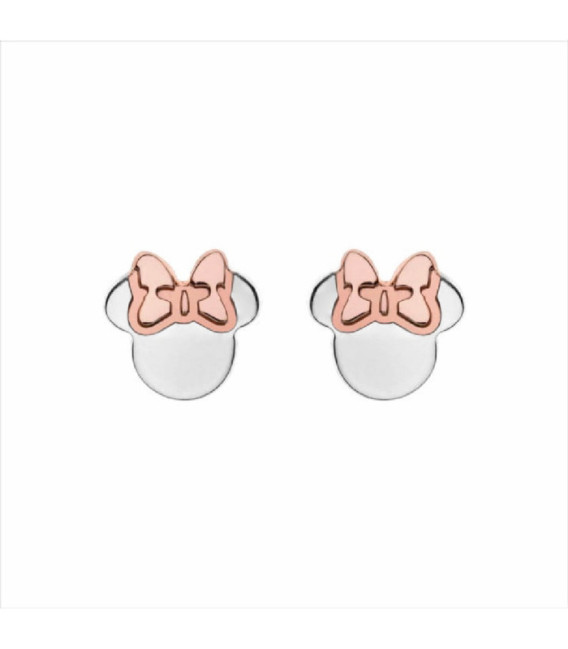 Pendientes Silueta Minnie Mouse Lazo Rosa DISNEY - AG0007P