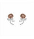 Pendientes Plata Rosa de Bella y Bestia Bicolor DISNEY - AG0064P