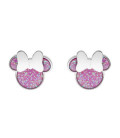 Pendientes Mini Minnie Mouse Glitter Acero DISNEY - ST0042P