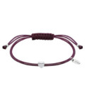 Pulsera Corazón Liso Macramé Magenta LOTUS SILVER - LP3754-2/1