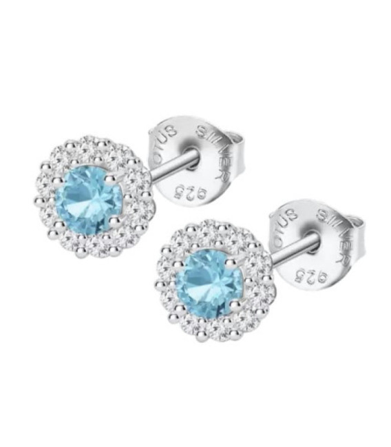 Pendientes Plata Pure Essential Turquesa LOTUS SILVER - LP1290-4/5