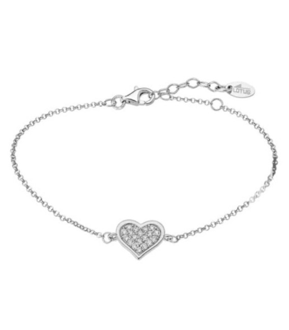 Pulsera Moments Love Corazón Cadena LOTUS SILVER - LP3125-2/1