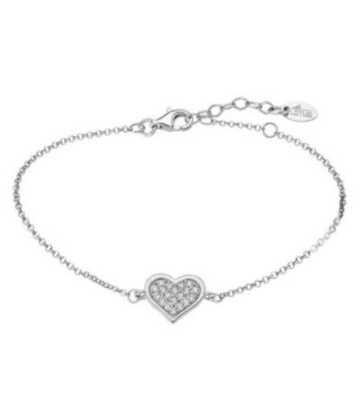 Pulsera Moments Love Corazón Cadena LOTUS SILVER - LP3125-2/1