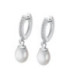 Pendientes Aro Piedras y Perla Mujer Pearls LOTUS SILVER - LP3413-4/1