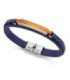 Pulsera Hombre Acero Aluminio Naranja y Piel Azul VICEROY FASHION - 14146P09019