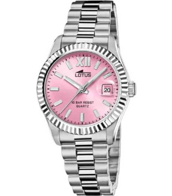 Reloj Mujer Acero Esfera Rosa Fuerte LOTUS - 18930/8