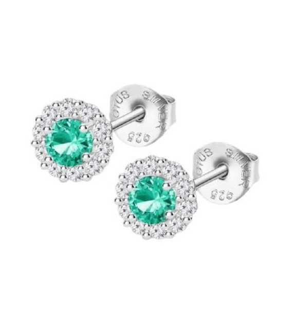 Pendientes Plata Pure Essential Verde LOTUS SILVER - LP1290-4/6