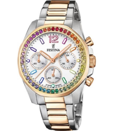 Reloj Mujer Crono Bicolor RAINBOW FESTINA - F20608/2