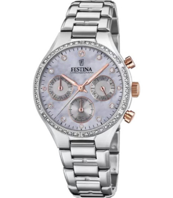 Reloj Mujer Cronómetro Esfera Lila Nacarada FESTINA - F20401/3